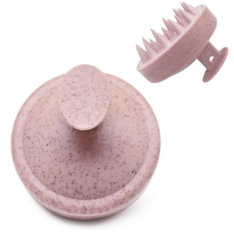 Silicone Shampoo Brush Head Scalp Massage Hair Comb