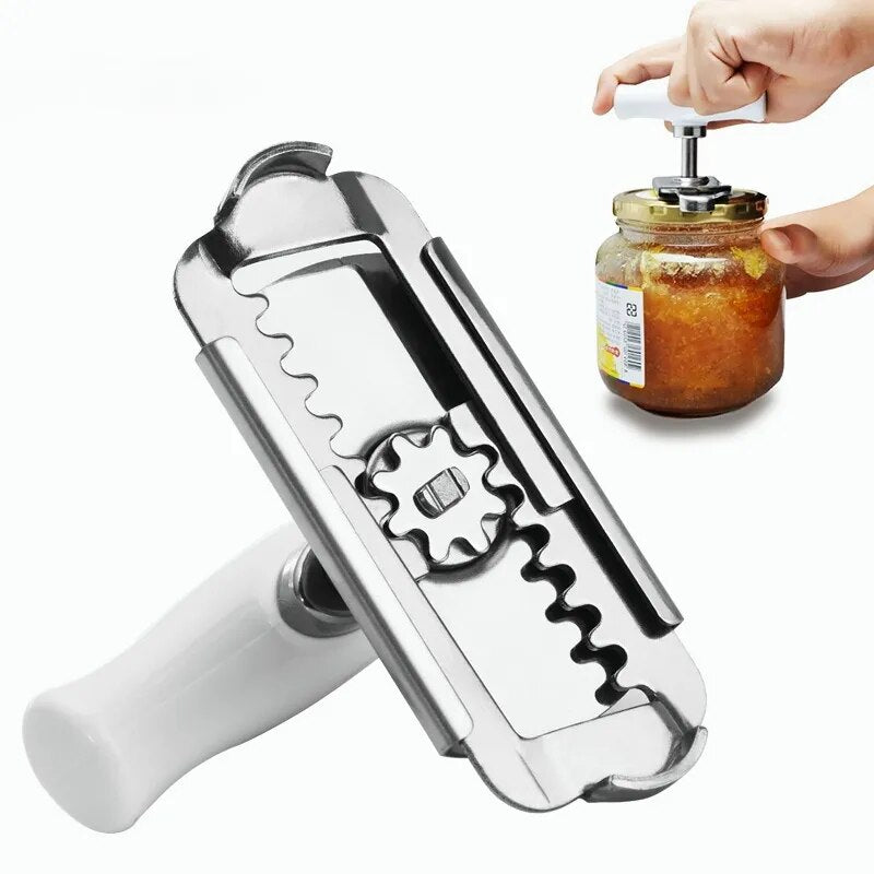 Adjustable Jar Opener Stainless Steel Lids