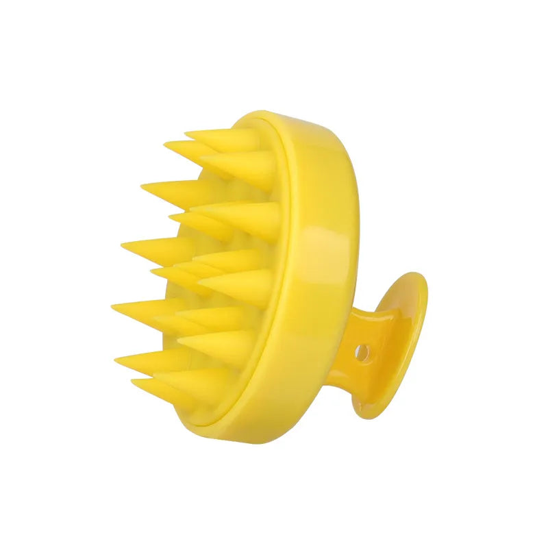 Silicone Shampoo Brush Head Scalp Massage Hair Comb