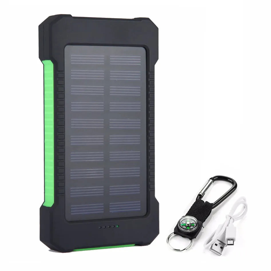 "Solar Power Bank - 10000mAh External Battery with Fast Charging and Waterproof Design"mage_5