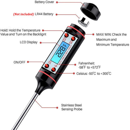 Kitchen Digital BBQ Food Thermometer