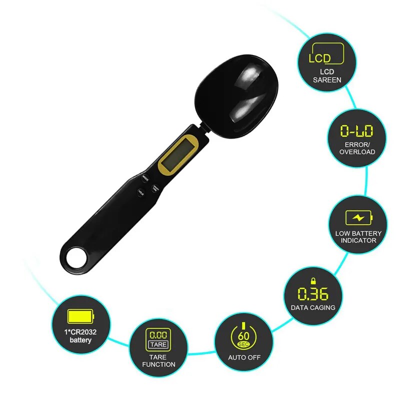 1g lcd digital measuring food spoon weight