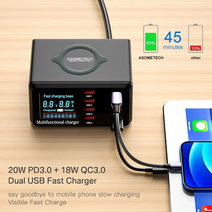 100W 8 Ports USB Charger Station