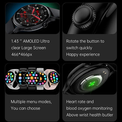 Smartwatch 1.43 inch Full Screen Bluetooth Calling