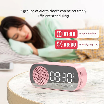 Wireless Bluetooth Speaker Clock Dual Alarm