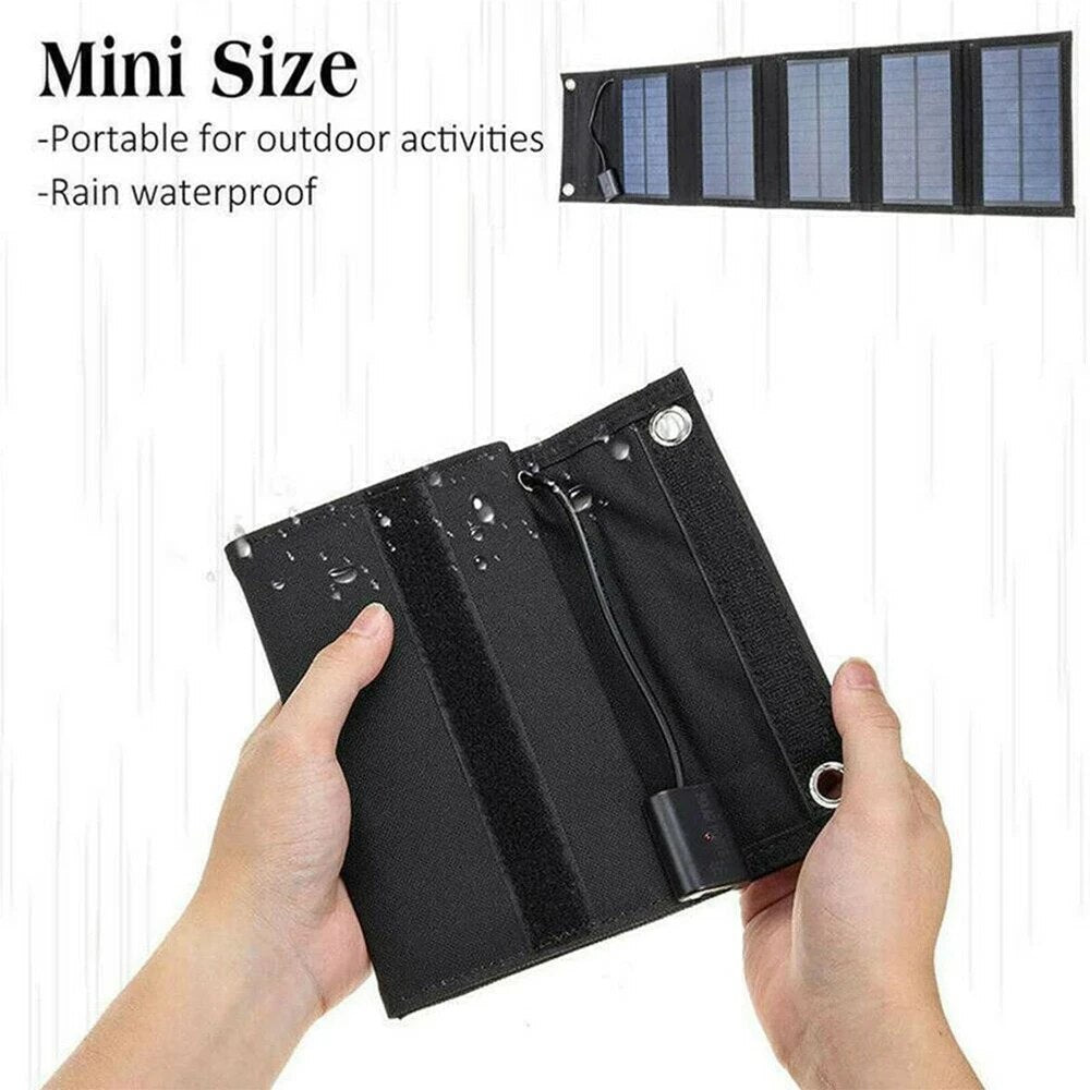 "Foldable Solar Cells Charger - Portable and Waterproof Solar Panels for Phone Charging"