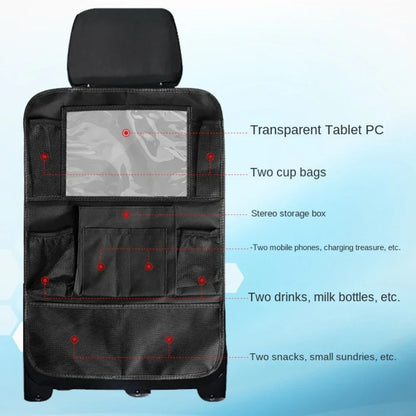 Car Back Seat Organizer with Touch Screen Tablet Holder