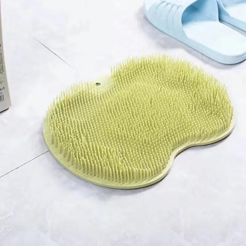 silicone rub back brush bathroom