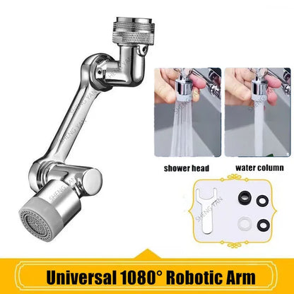 Stainless Steel Universal Rotation Faucet Robotic Arm