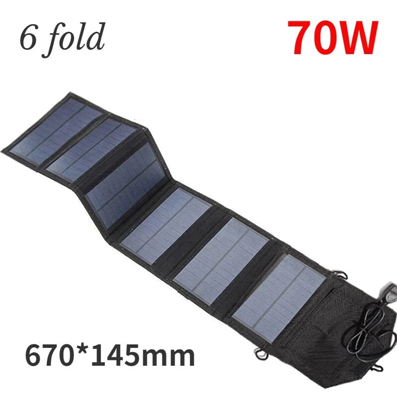 i"Foldable Solar Cells Charger - Portable and Waterproof Solar Panels for Phone Charging"mage_1