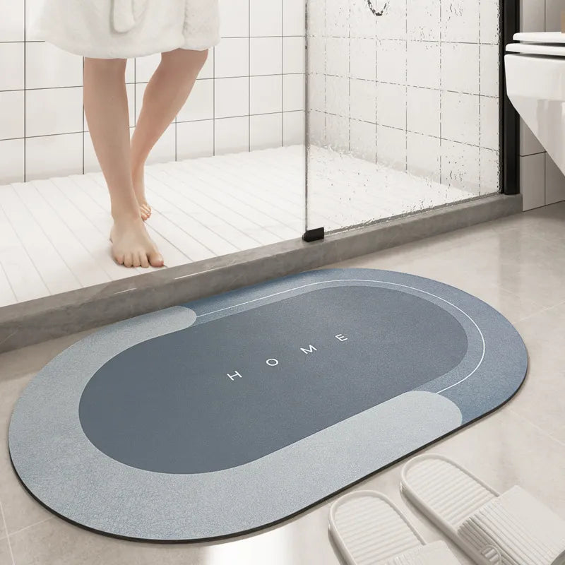 "Super Absorbent Shower Bath Mat - Non-Slip Bathroom Rug for Safety and Comfort"