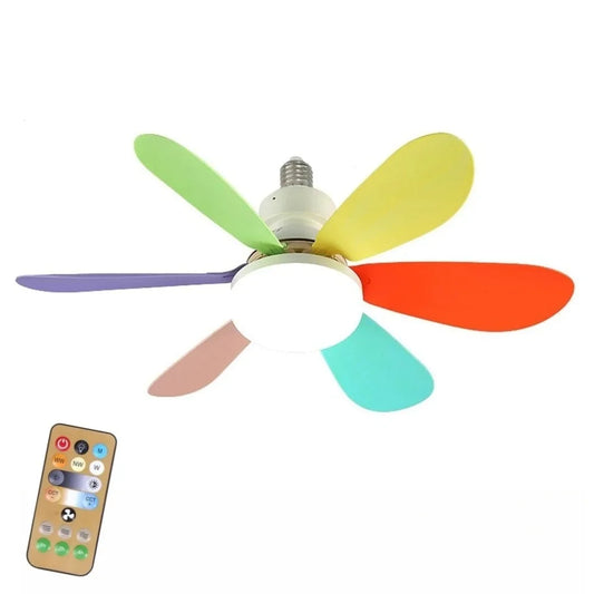 LED 40W ceiling fan light E27 with remote control for dimming