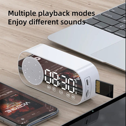 Wireless Bluetooth Speaker Clock Dual Alarm