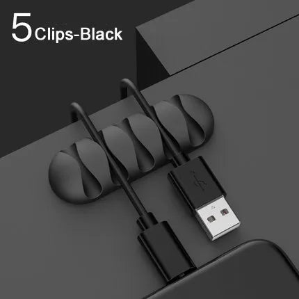 Smart Cable Holder Silicone Flexible Cable Winder Wire Organizer