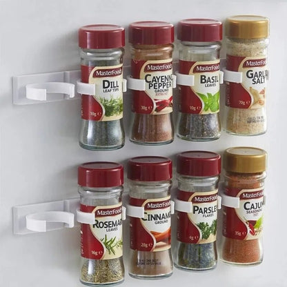 Kitchen Organizer Spice Bottle Rack Clips