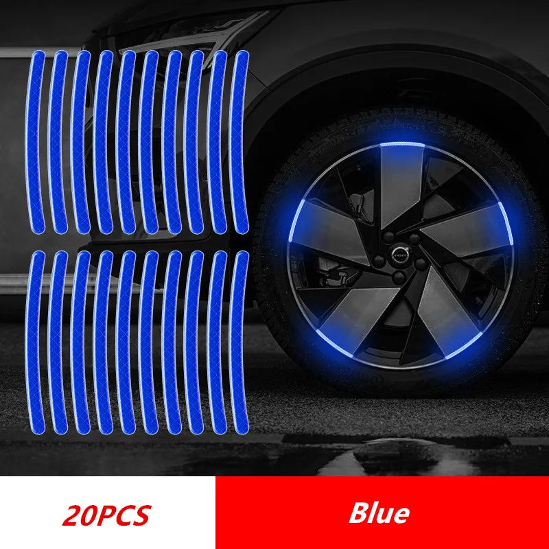 Car Wheel Hub Reflective Stripes