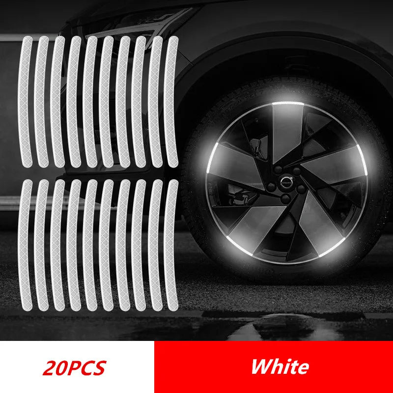 Car Wheel Hub Reflective Stripes