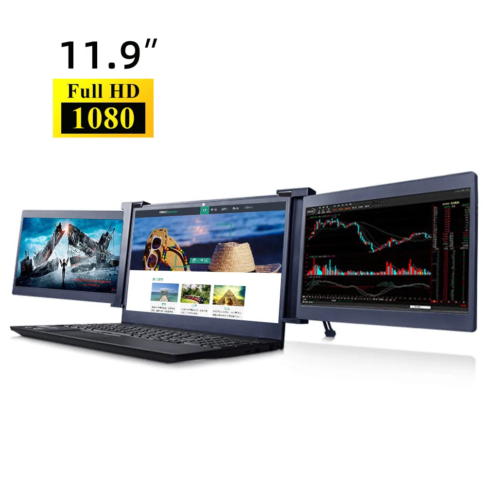 Portable Triple-screen Monitor Laptop Expansion Screen